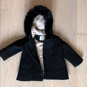 18-24M Zara Baby Girl Winter Coat w/ Fur Hood